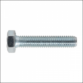 Sealey SS840 8.8 Zinc Plated HT Setscrew M8 x 40mm, DIN 933 - Pack of 50