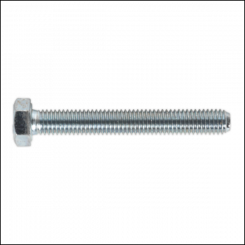Sealey SS860 8.8 Zinc Plated HT Setscrew M8 x 60mm, DIN 933 - Pack of 50