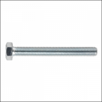 Sealey SS870 8.8 Zinc Plated HT Setscrew M8 x 70mm, DIN 933 - Pack of 25