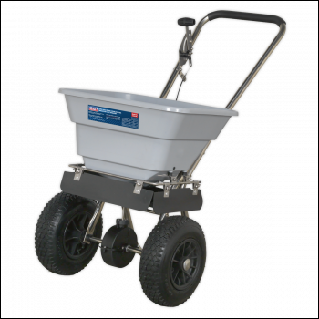 Sealey SSB37W Stainless Steel Broadcast Salt Spreader 37kg Walk Behind