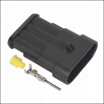 Sealey SSC4M 4-Way Superseal Male Connector - Pack of 3