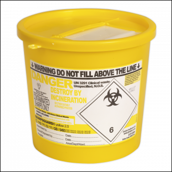 Sealey SSP250 Sharps Bin 2.5L