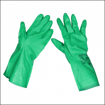 Sealey SSP34 Cuffed Nitrile Gauntlets 330mm - Pair