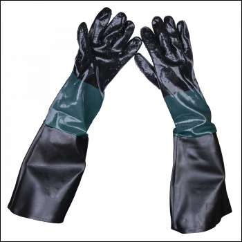 Sealey SSP41 Shot Blasting Gauntlets 585mm - Pair