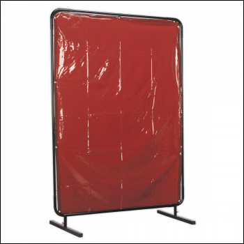 Sealey SSP99 Workshop Welding Curtain & Frame 1.3 x 1.75m - EN ISO 25980:2014