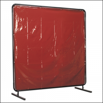 Sealey SSP992 Workshop Welding Curtain & Frame 1.8 x 1.75m - EN ISO 25980:2014
