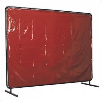 Sealey SSP993 Workshop Welding Curtain & Frame 2.4 x 1.75m  - EN ISO 25980:2014