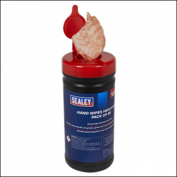 Sealey SSW80 Heavy-Duty Hand Wipes - Pack of 80