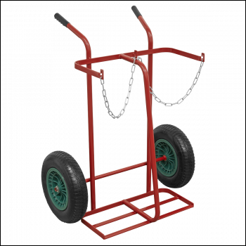 Sealey ST28P Welding 2-Bottle Trolley with Pneumatic Tyres
