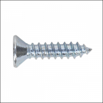 Sealey ST3516 Self-Tapping Countersunk Pozi Screw 3.5 x 16mm, DIN 7982 - Pack of 100