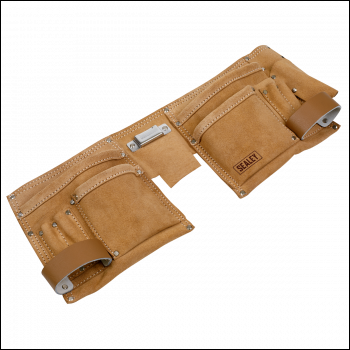 Sealey STBL01 Double Pouch Leather Tool Belt