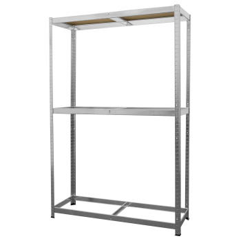 Sealey STR008 2-Level Tyre Rack with Shelf 150kg Capacity Per Level