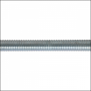 Sealey STUD12 Zinc Plated Threaded Rod M12 x 1m - Pack of 5