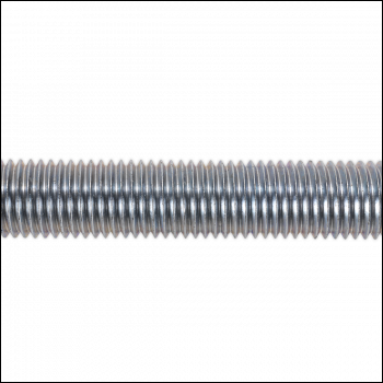 Sealey STUD24 Zinc Plated Threaded Rod M24 x 1m - Pack of 2