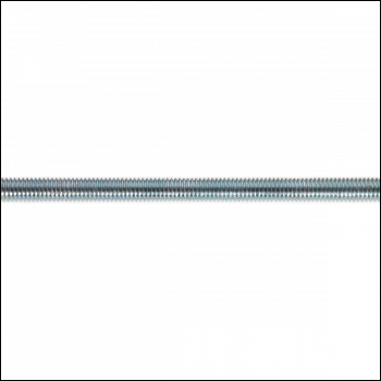 Sealey STUD6 Zinc Plated Threaded Rod M6 x 1m - Pack of 5