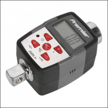 Sealey STW291 Premier Digital Torque Adaptor with Angle Function 1/2 inch Sq Drive 20-200Nm