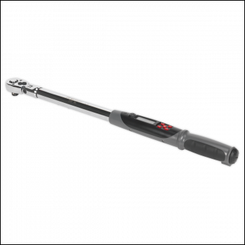 Sealey STW309 Premier Flexi-Head Digital Torque Wrench with Angle Function 1/2 inch Sq Drive 20-200Nm