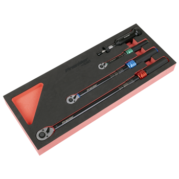 Sealey STW909SETB Premier Black Torque Wrench Micrometer & Torque Screwdriver Set 4pc