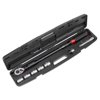 Sealey STW915B Premier Black Torque Wrench Set 1/2 inch Sq Drive 60-330Nm 8pc