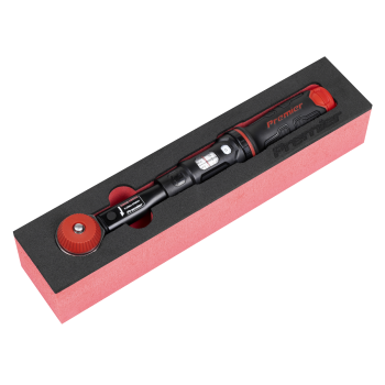 Sealey STW921 Premier Black Calibrated Micrometer Torque Wrench with 1/4 inch Sq Push-Through Drive 5-25Nm