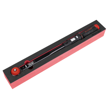 Sealey STW924 Premier Black Calibrated Micrometer Torque Wrench with 1/2 inch Sq Push-Through Drive 40-200Nm