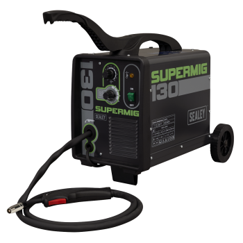 Sealey SUPERMIG130 Mini Portable Gas/Gasless MIG Welder 130A 230V