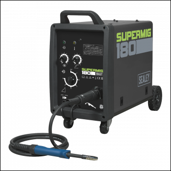 Sealey SUPERMIG180 Professional MIG Welder 180A 230V with Binzel® Euro Torch