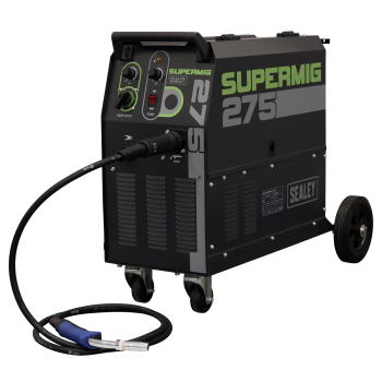 Sealey SUPERMIG275 Professional Gas/Gasless MIG Welder with Binzel® Euro Torch 270A 230V