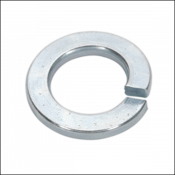 Sealey SWM12 Zinc Plated Spring Washer M12, DIN 127B - Pack of 50