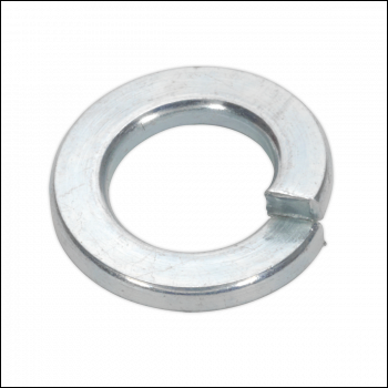Sealey SWM8 Zinc Plated Spring Washer M8, DIN 127B - Pack of 100