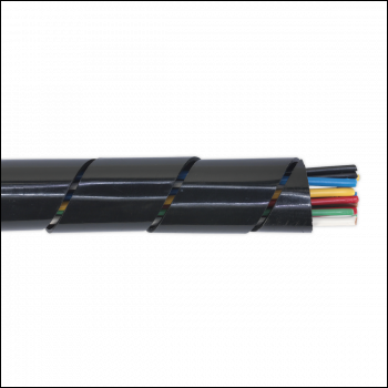 Sealey SWS2244 Spiral Wrap Cable Sleeving 22-44mm 10m