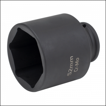 Sealey SX010 Impact Socket 1/2 inch Sq Drive 52mm
