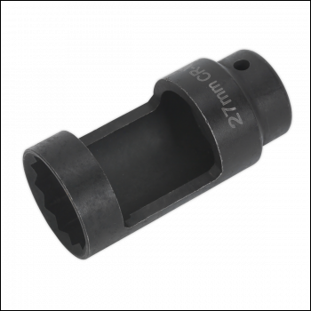 Sealey SX024 Diesel Injector Socket 27mm Thin Wall 1/2 inch Sq Drive