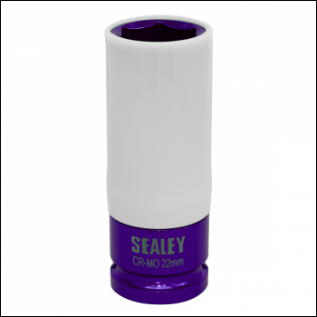 Sealey SX03022 Alloy Wheel Impact Socket 22mm 1/2 inch Sq Drive