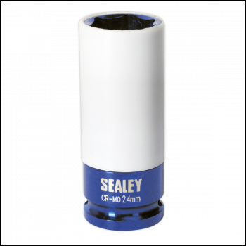 Sealey SX03024 Alloy Wheel Impact Socket 1/2 inch Sq Drive 24mm