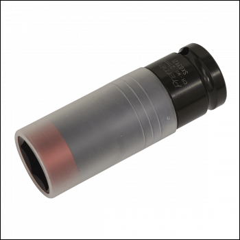 Sealey SX03921 Premier Alloy Wheel Ultra-Power Impact Socket 1/2 inch Sq Drive 21mm