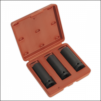 Sealey SX043 Deep Impact Socket Set 1/2 inch Sq Drive 3pc