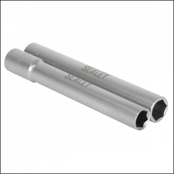 Sealey SX1012 Extra-Deep Socket Set 3/8 inch Sq Drive 2pc
