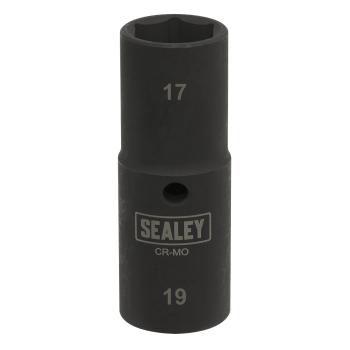 Sealey SX1719 Double-Ended Impact Socket 1/2 inch Sq Drive 17-19mm
