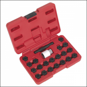 Sealey SX206 Locking Wheel Nut Key Set for Audi 22pc