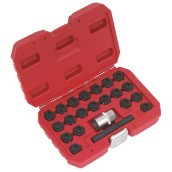 Sealey SX207 Locking Wheel Nut Key Set for BMW 22pc