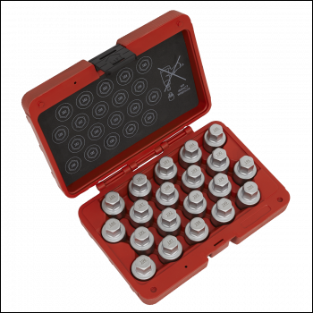 Sealey SX216 Locking Wheel Nut Key Set for Vauxhall-C 20pc