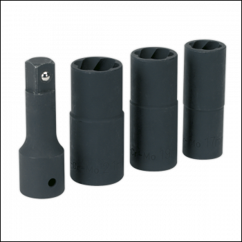 Sealey SX271 Wheel Nut Removal Flip Impact Sockets 1/2 inch Sq Drive