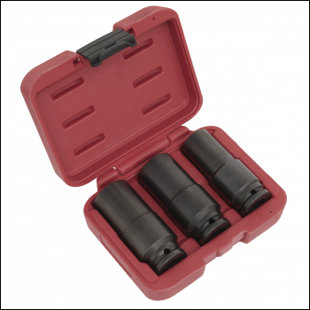 Sealey SX319 Deep Weighted Impact Socket Set 1/2 inch Sq Drive 3pc