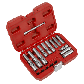 Sealey SX4031 Glow Plug Socket Set 18pc 1/4 inch Sq & 3/8 inch Sq Drive