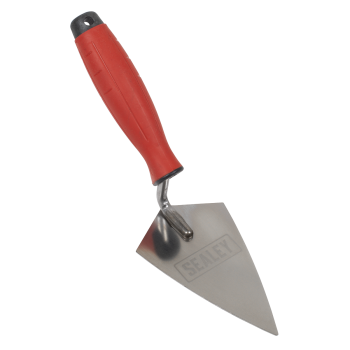 Sealey T1222 Stainless Steel Sharp Pointing Trowel with Rubber Handle 140mm