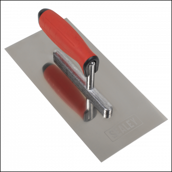 Sealey T7800 Stainless Steel Plastering Trowel with Rubber Handle 270mm