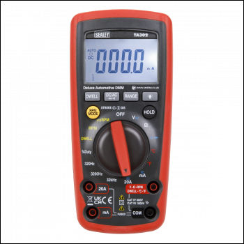 Sealey TA302 12-Function Digital Automotive Multimeter with Inductive Coupler