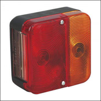 Sealey TB18 Rear Square Lamp Cluster with Bulbs 12V