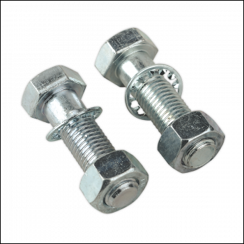 Sealey TB27 Tow-Ball Bolts & Nuts M16 x 55mm - Pack of 2